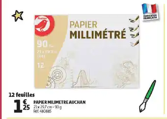 Auchan Direct Papier milimetre auchan offre