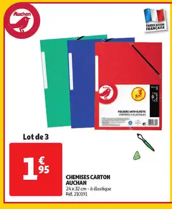 Auchan Direct Chemises carton auchan offre