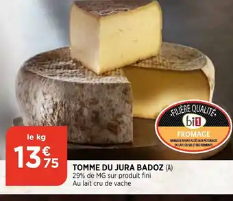 Bi1 Tomme du jura badoz offre
