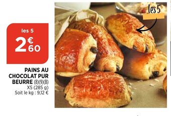 Bi1 Pains au chocolat pur beurre offre