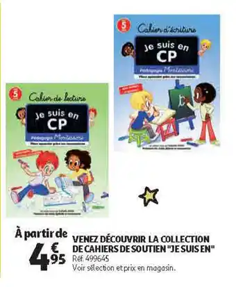 Venez découvrir la collection de cahiers de soutien "je suis en"