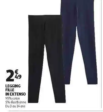 Auchan Direct Legging fille in extenso offre