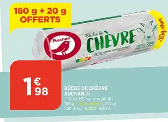 Bi1 Buche de chevre auchan offre