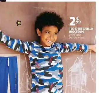 Auchan Direct Tee-shirt garçon in extenso offre