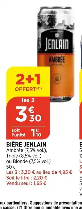 Bi1 Biere jenlain offre