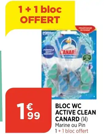 Bi1 Bloc wc active clean canard offre