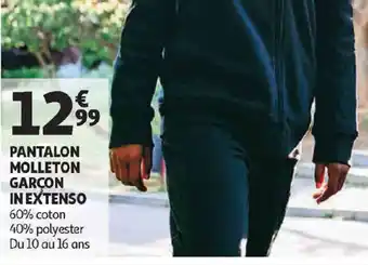 Pantalon molleton garçon in extenso