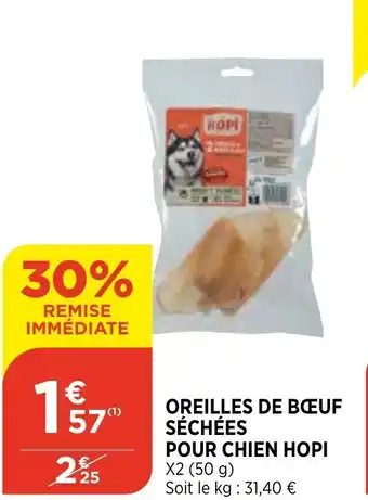 Bi1 Oreilles de bœuf sechees pour chien hopi offre