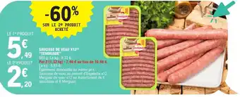 Saucisse de veau x12 tendriade