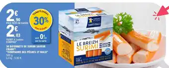 30 batonnets de surimi saveur crabe cmpagnie des peches st malo