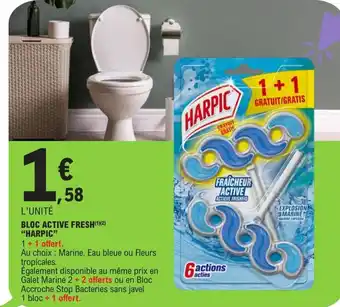 E.Leclerc Bloc active fresh harpic offre