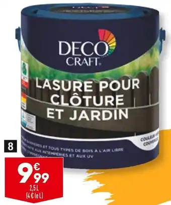 ALDI Deco craft lasure bois offre