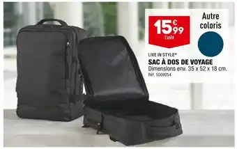 ALDI Live in style sac à dos de voyage offre
