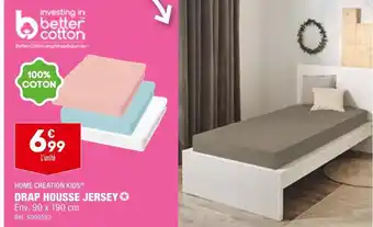 ALDI Home creation kids drap housse jersey offre