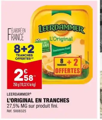 ALDI Leerdammer l’original en tranches offre