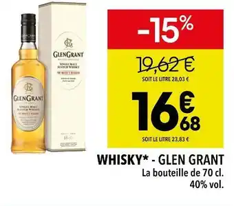 Supeco Glen grant whisky offre