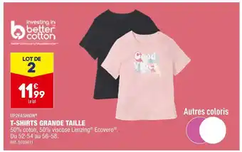 ALDI Up2fashion t-shirts grande taille offre