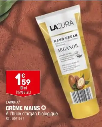 ALDI Lacura crème mains offre