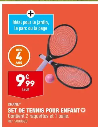 ALDI Crane set de tennis pour enfant offre