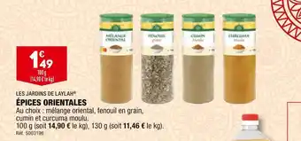 ALDI Les jardins de laylah épices orientales offre