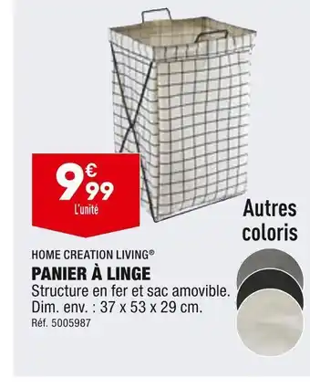 ALDI Home creation living panier à linge offre
