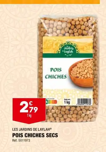 ALDI Les jardins de laylah pois chiches secs offre