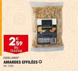 ALDI Excellence amandes effilées offre