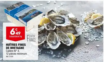 ALDI Huîtres fines de bretagne offre