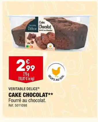 ALDI Veritable delice cake chocolat offre