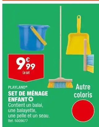 ALDI Playland set de ménage enfant offre