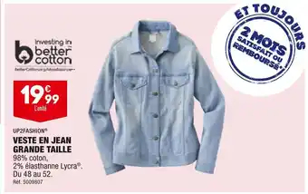 ALDI Up2fashion veste en jean grande taille offre