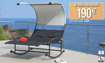 Bain de soleil double à bascule