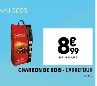 Supeco Carrefour charbon de bois offre