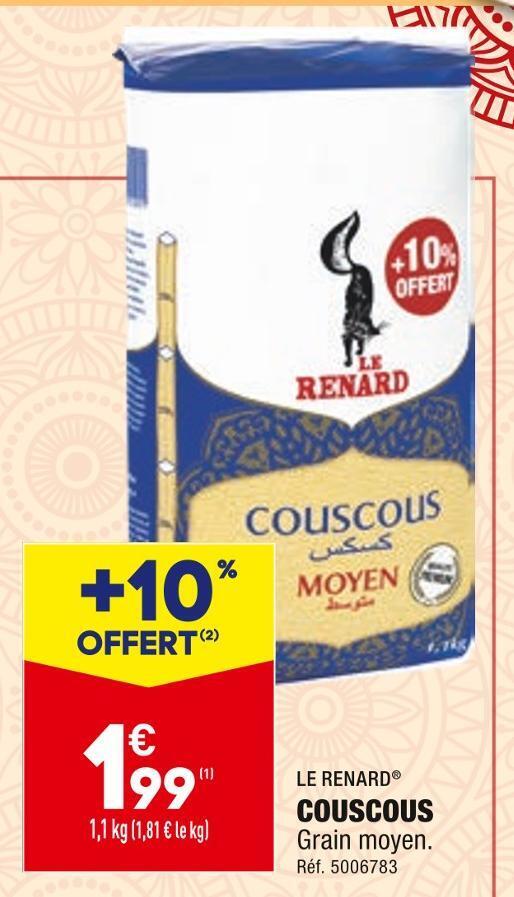 Promo Le renard couscous chez ALDI