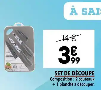 Supeco Set de découpe offre