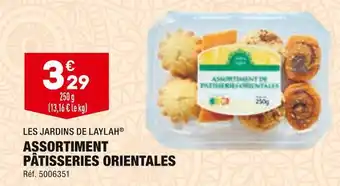 ALDI Les jardins de laylah assortiment pâtisseries orientales offre