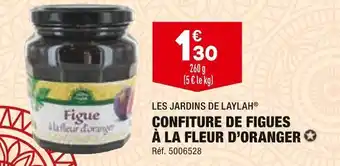 ALDI Les jardins de laylah confiture de figues à la fleur d’oranger offre