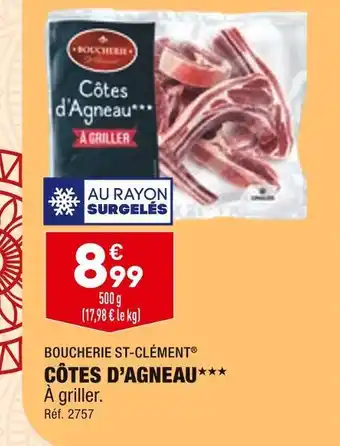 ALDI Boucherie st-clément côtes d’agneau offre