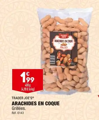 ALDI Trader joe’s arachides en coque offre