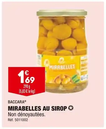 ALDI Baccara mirabelles au sirop offre