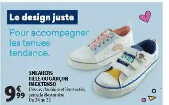 Auchan Direct Sneakers fille ou garçon in extenso offre