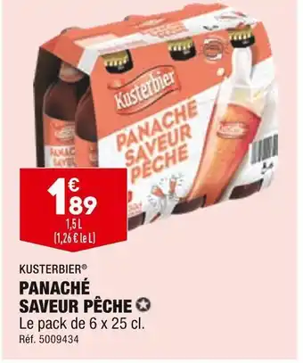 ALDI Kusterbier panaché saveur pêche offre