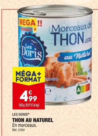ALDI Les doris thon au naturel offre