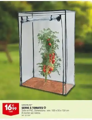 ALDI Gardenline® serre à tomates offre