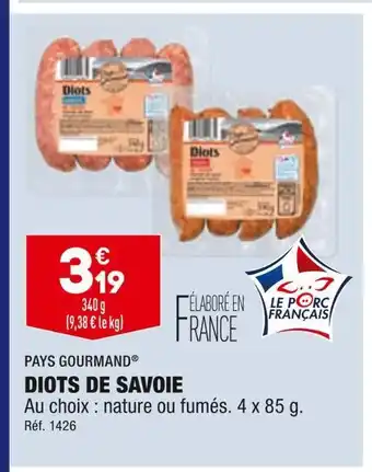 ALDI Pays gourmand diots de savoie offre