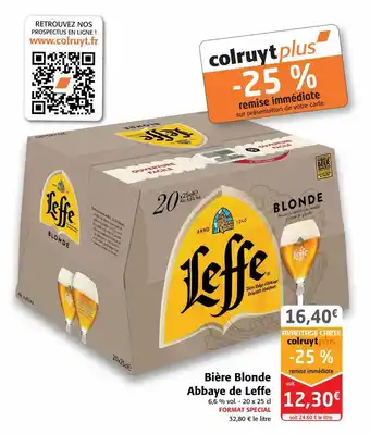 Colruyt Bière blonde abbaye de leffe offre
