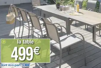 Cora x Carrefour Table extensible piazza houblon offre
