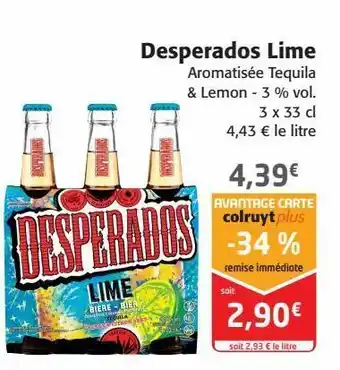 Colruyt Desperados lime offre