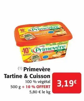 Primevère tartine & cuisson
