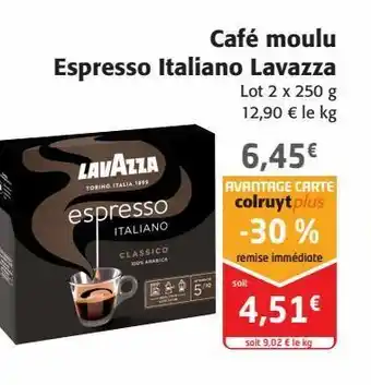 Colruyt Café moulu espresso italiano lavazza offre